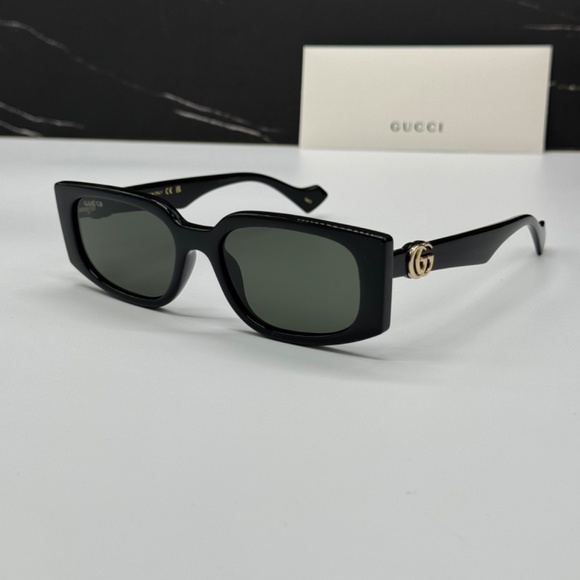 NEW GG1534S 001 GUCCI BLACK GREY WOMEN GUCCI SUNGLASSES - Picture 6 of 13
